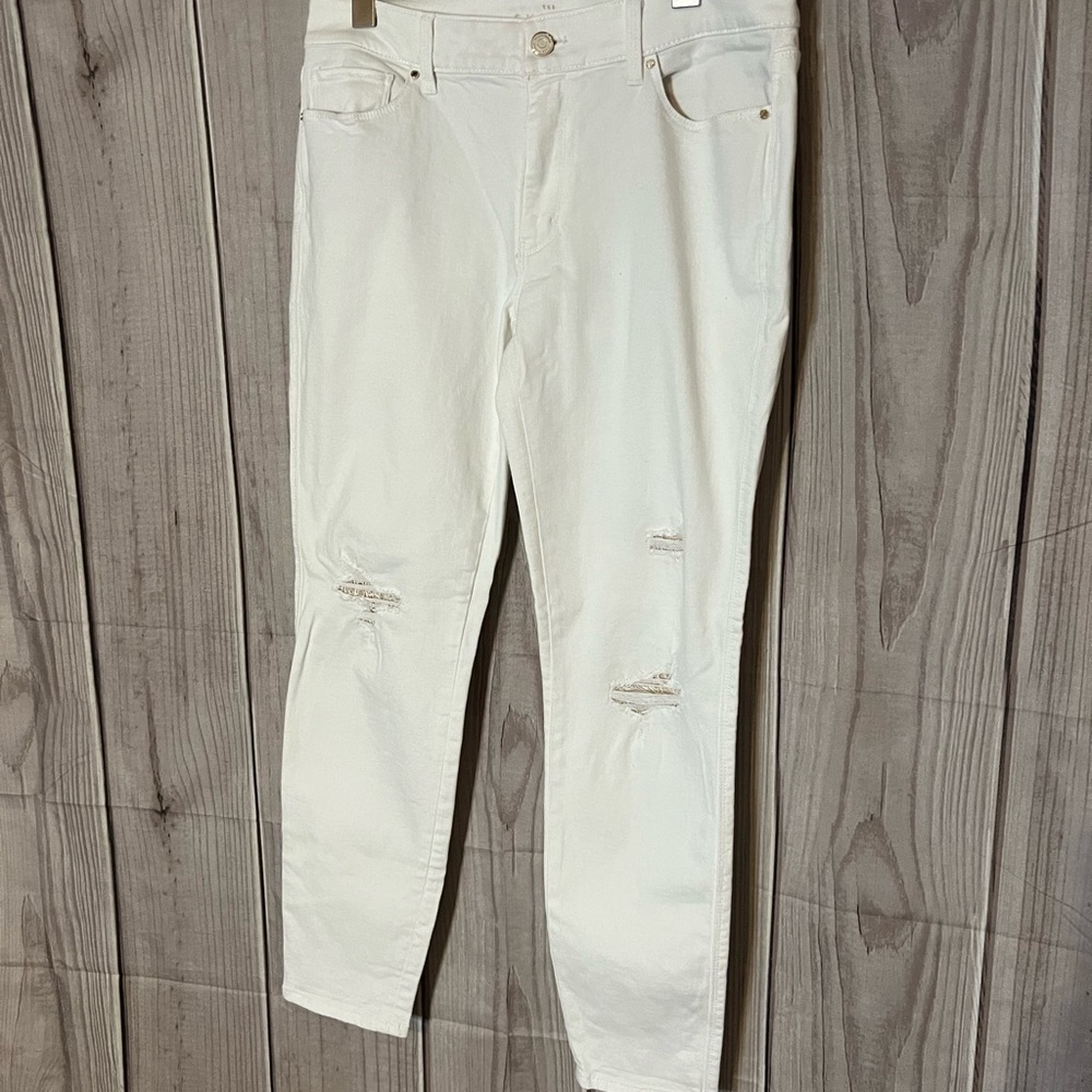 White House Black Market The Skinny Crop Jeans Sz 8